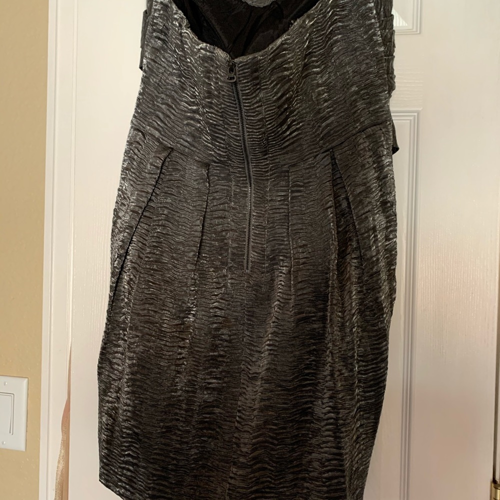 Gray Bcbg Generation Strapless Mini Dress - image 2
